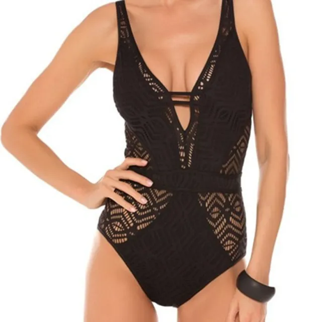 One piece cut out swimsuit Black - Shop at LoveMi