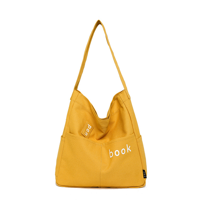 Student school bag Japanese style shopping bag Yellow - Shop at LoveMi