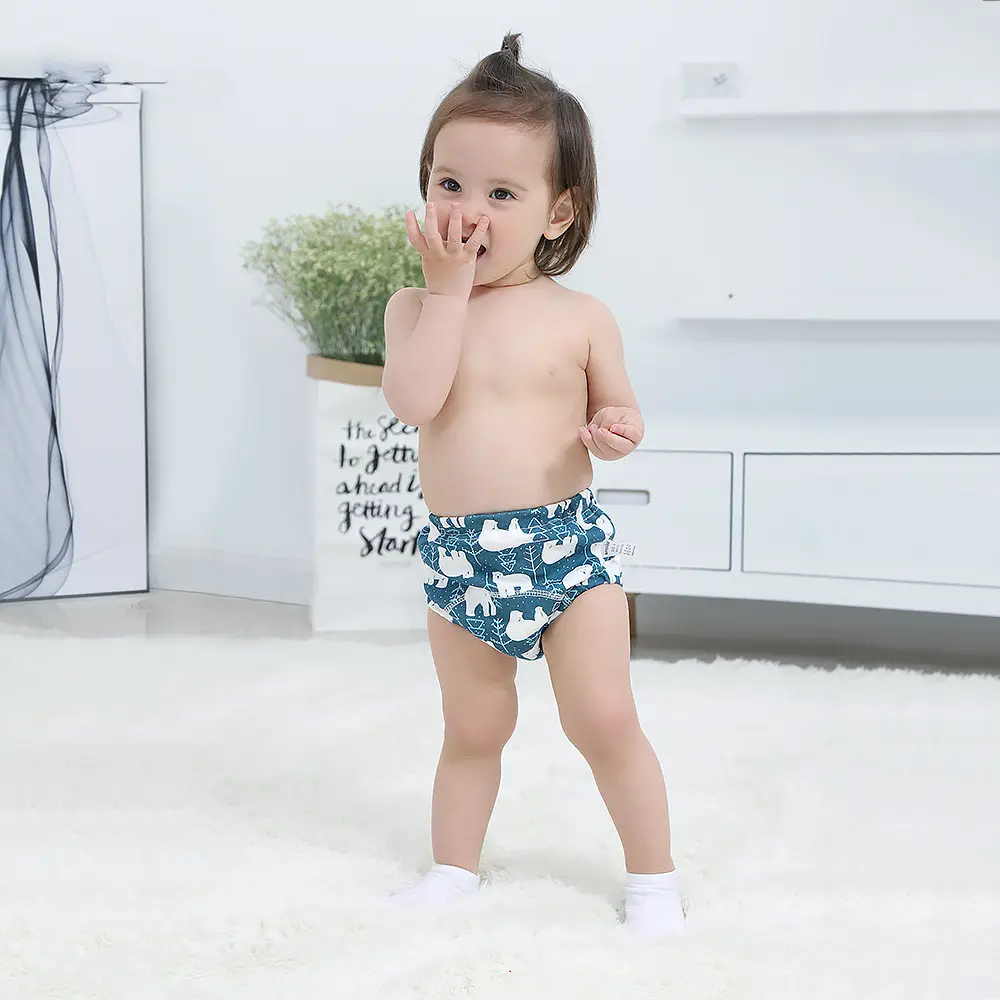 Baby training learning pants gauze diaper