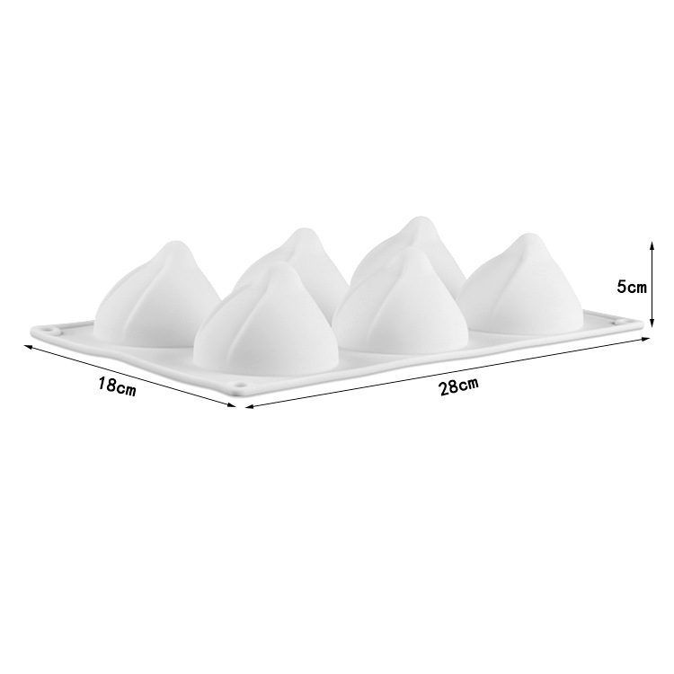 6 Christmas hat mousse silicone mold