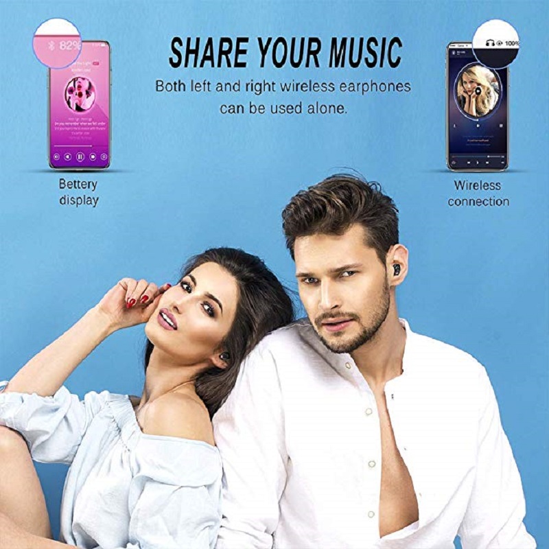 Digital display bluetooth headset
