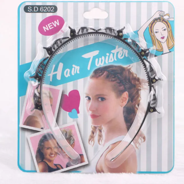 Multilayer hollow woven headband Black - Shop at LoveMi