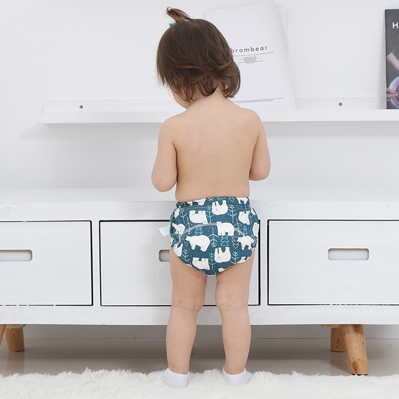 Baby training learning pants baby gauze diaper pants — foto 2