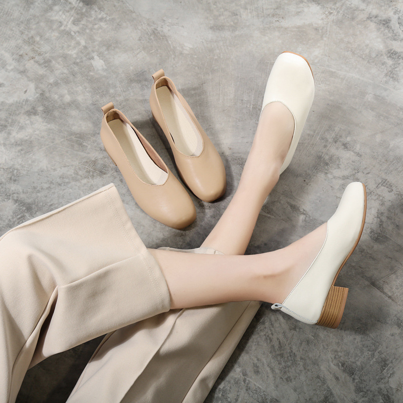 Shallow mouth all-match high heels