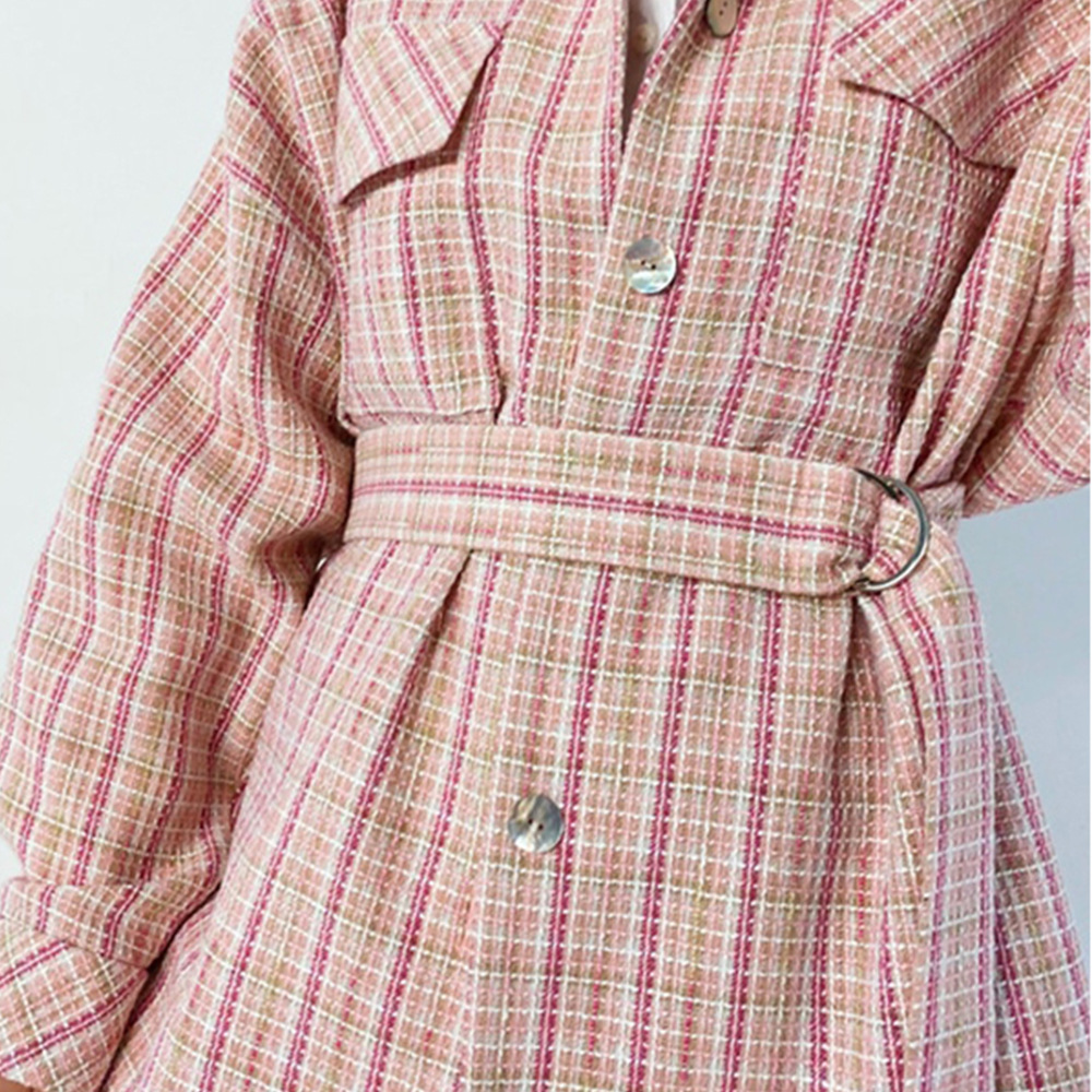 Casual Geruit Wollen Jasje