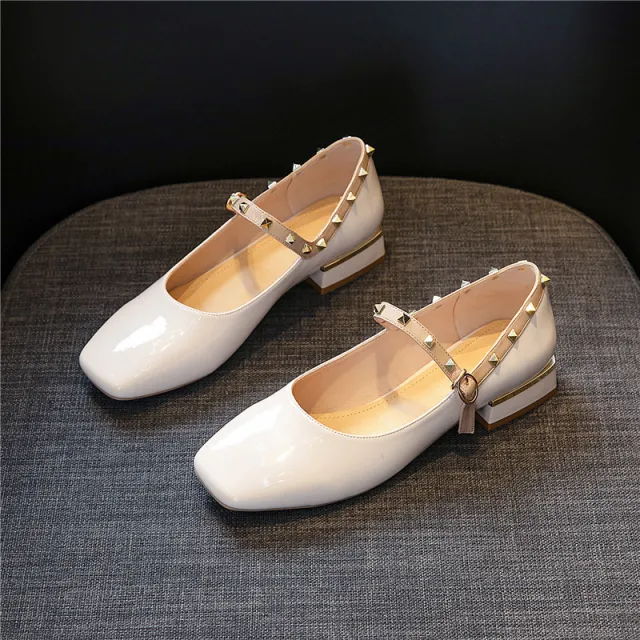 Mary Jane pumps women's flats Beige - Shop at LoveMi
