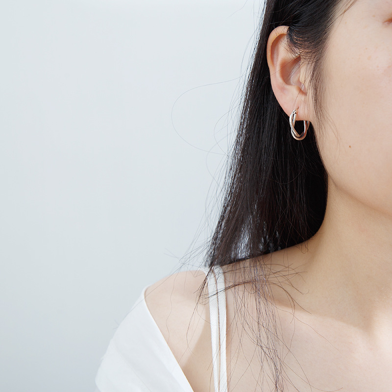 Hemp flower ear ring