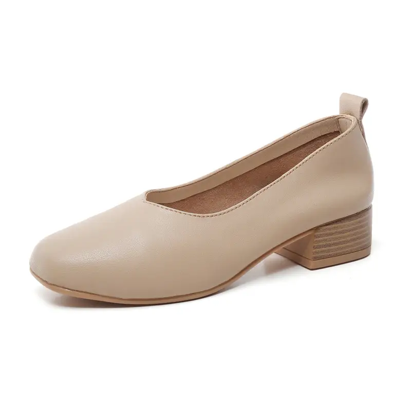 Shallow mouth all-match high heels