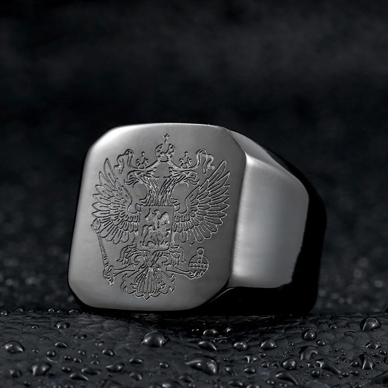 Masonic double-headed eagle ring