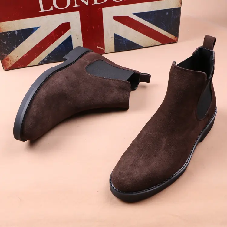 Korean style men's middle cut Martin boots