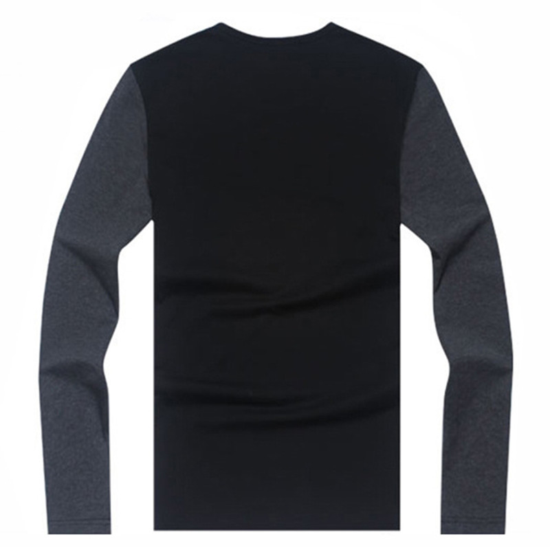 Spliced spandex long sleeve t-shirt