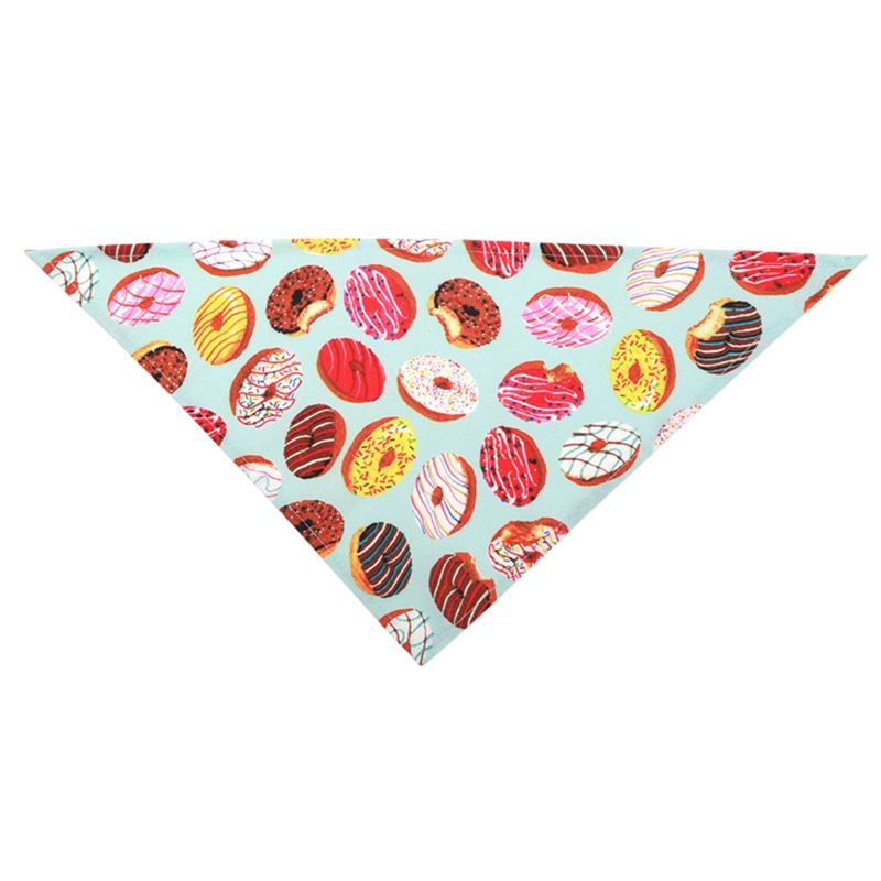 Summer donut pet triangle scarf
