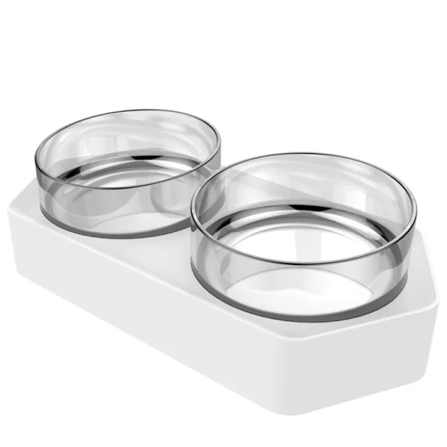 Hexagonal inclined bowl pet bowl White - Shop at LoveMi