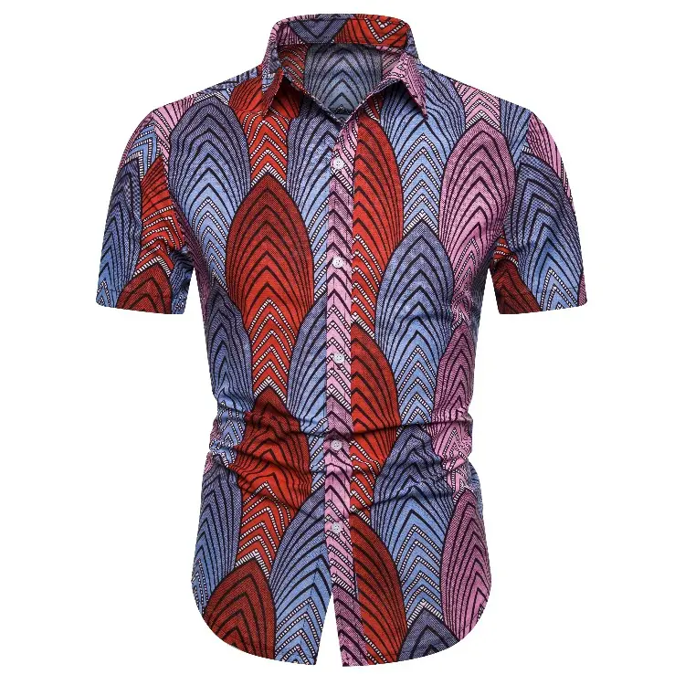 Men's printed short sleeve