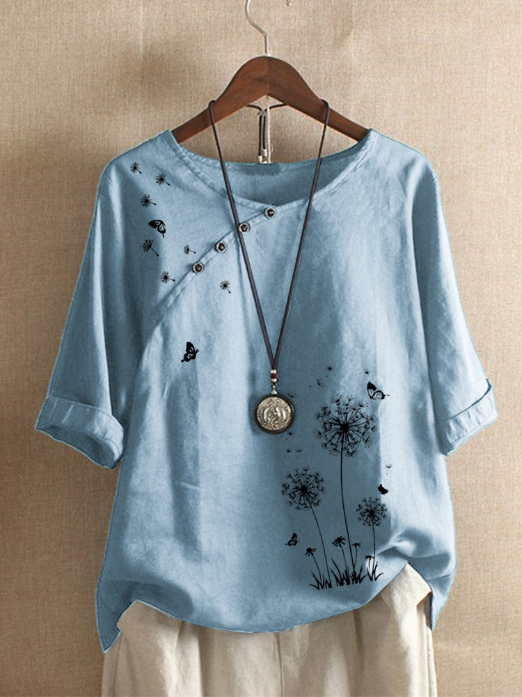 Printed butterfly T-shirt