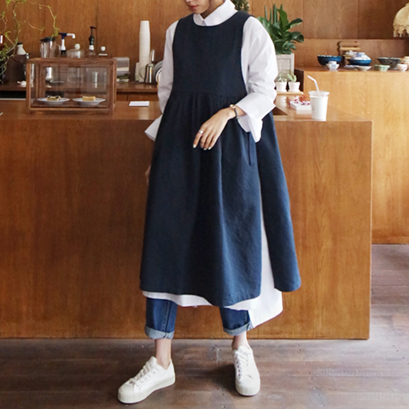 Sleeveless vest dress