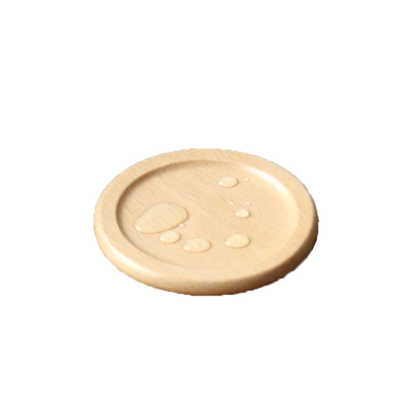 Japanese wooden coaster set (Beech-Single coaster)