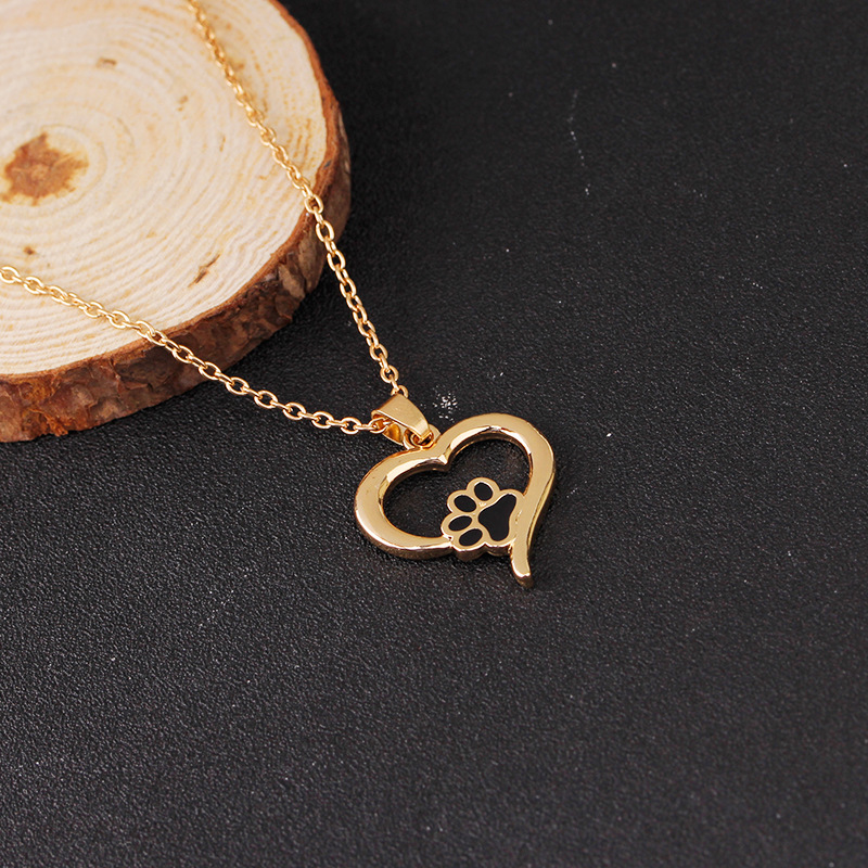 Pet dog paw necklace
