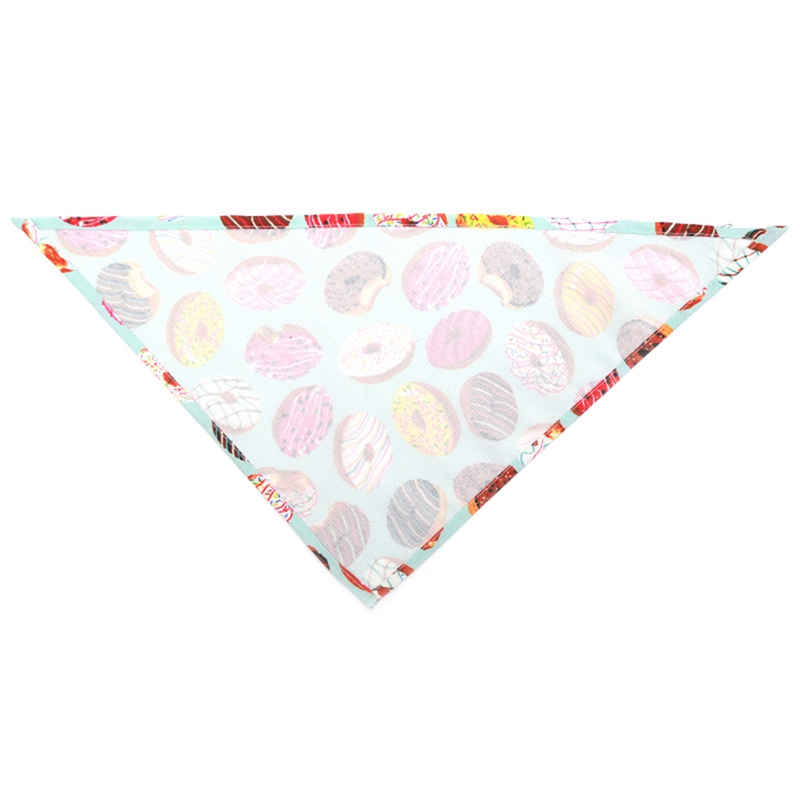 Summer donut pet triangle scarf