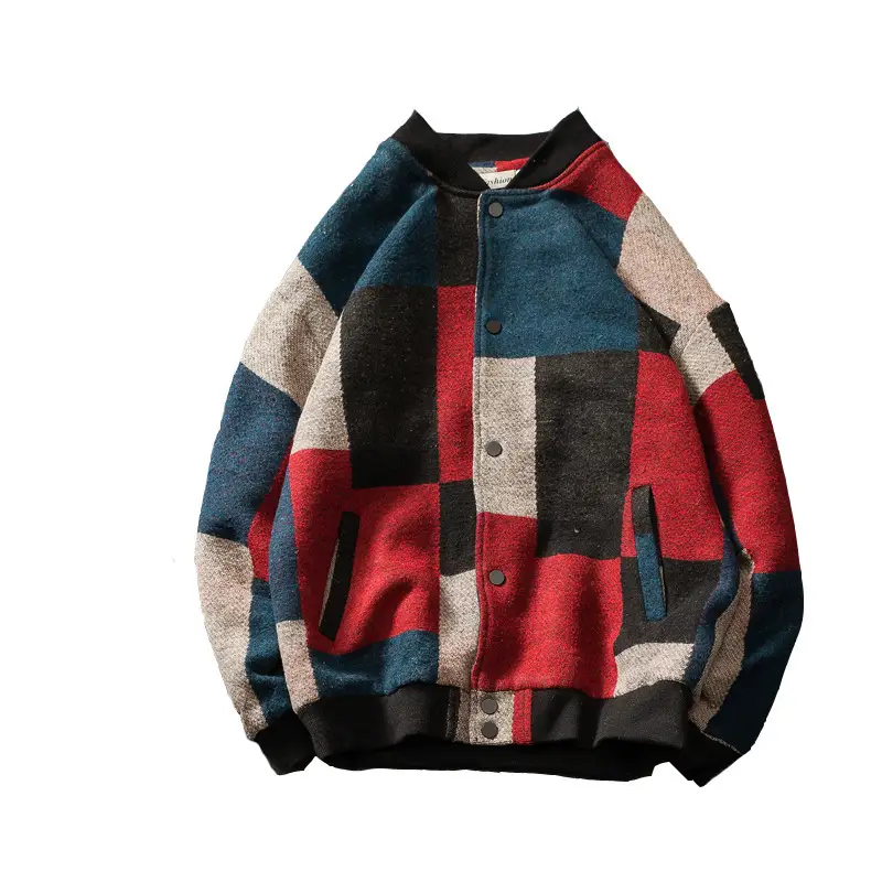 Men's color block jacket