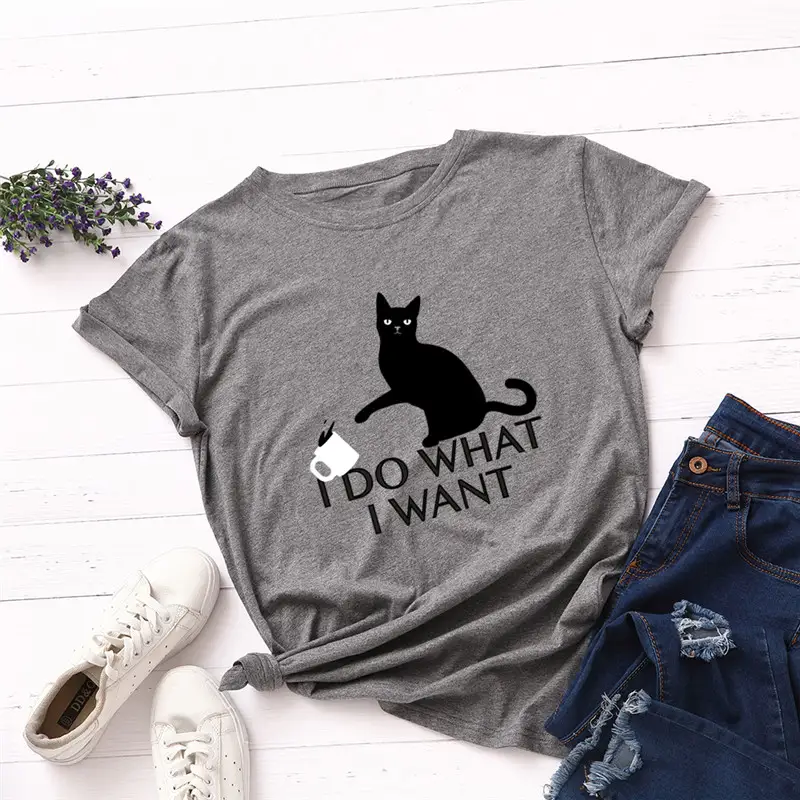 Cotton print T-shirt
