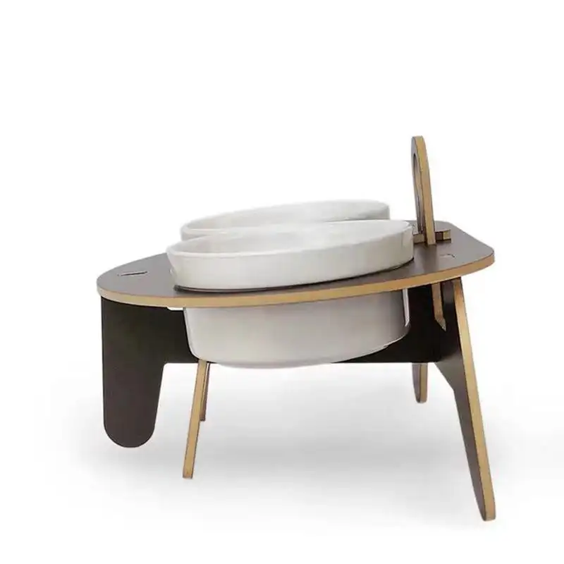 Spine protection oblique mouth cat bowl rack