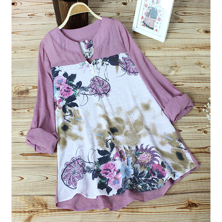 Printed long sleeve shirt