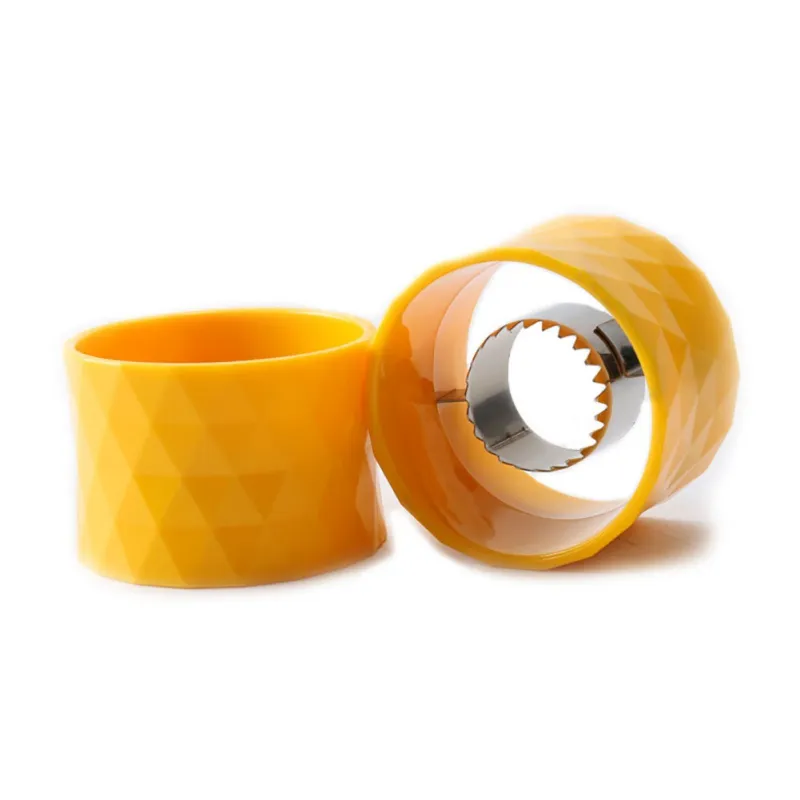 Stainless steel corn peeler - Yellow