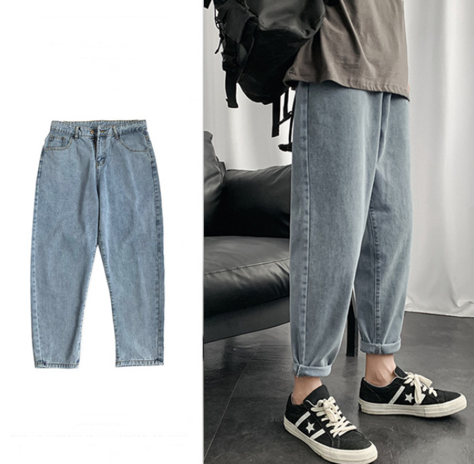 Men's casual cropped pants