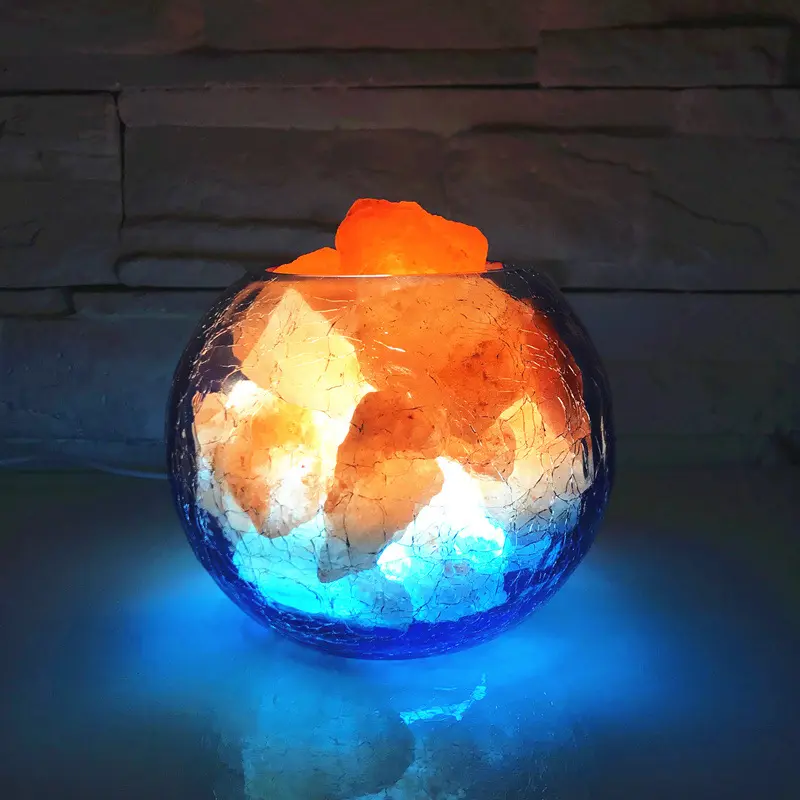 Crystal salt lamp negative ion
