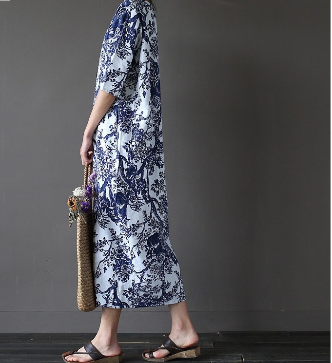 Clan style loose long skirt