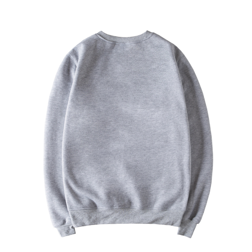 Dachshund pattern round neck plus velvet sweatshirt