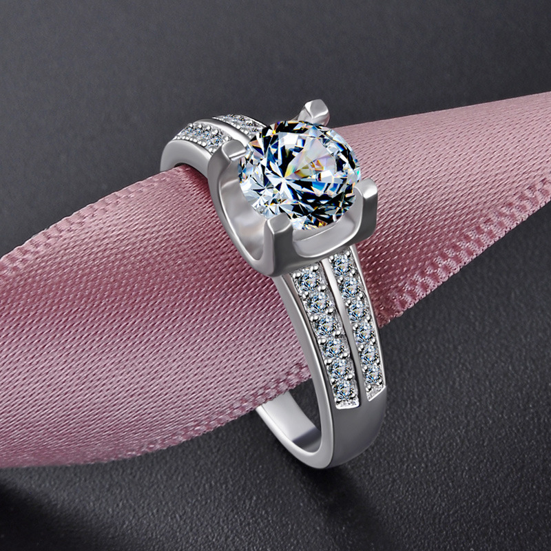 Nine Hearts and One Flower Diamond Ring