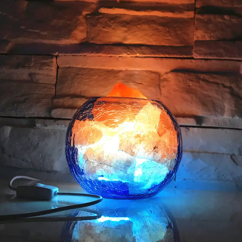 Crystal salt lamp negative ion
