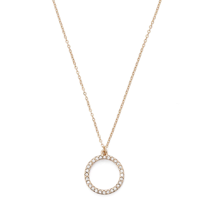 High gloss rhinestone pendant