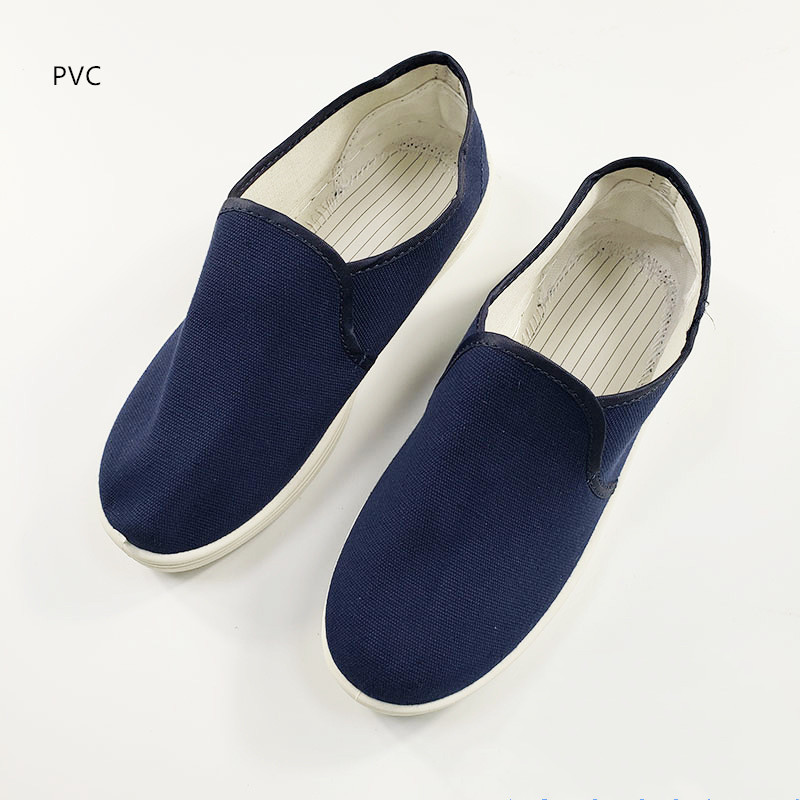 PVC blue cloth shoes