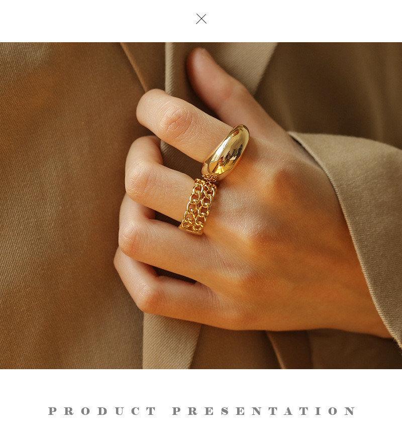 Vintage openwork braided ring