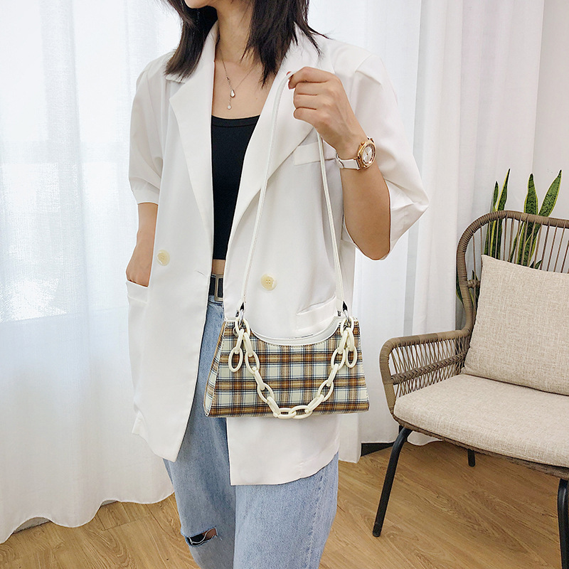 Plaid Shoulder Bag