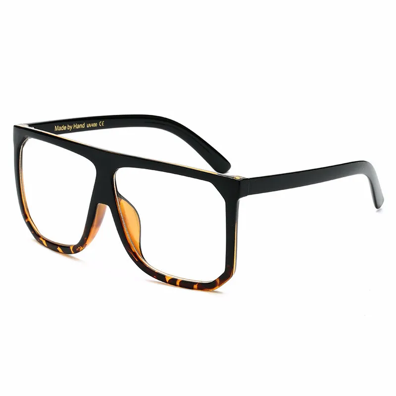 Women's Large Frame Fashionable Eye Protection Sunglasses - Leopard