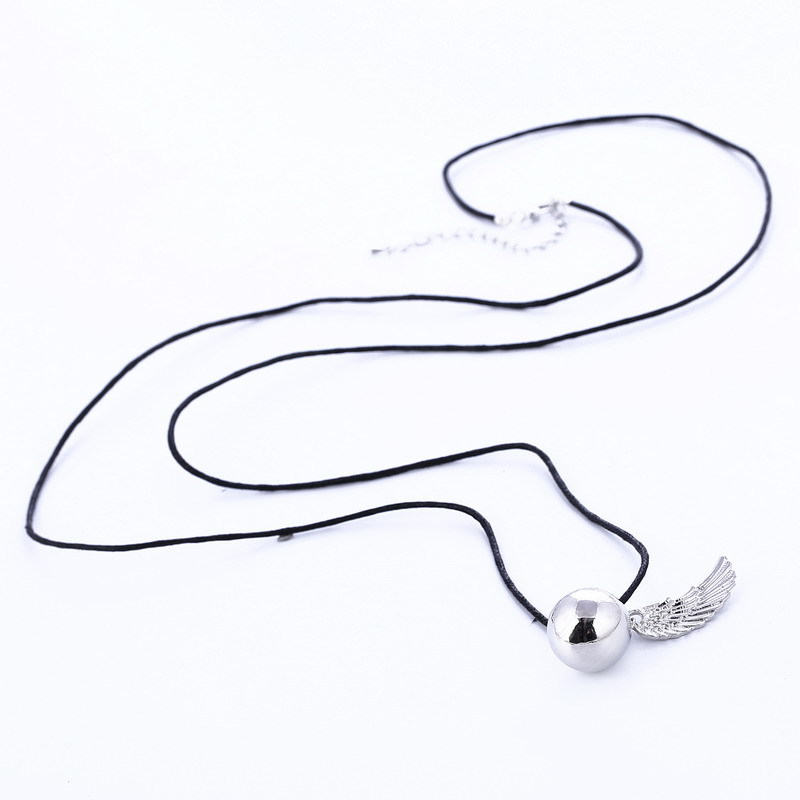 Angel wings bell necklace