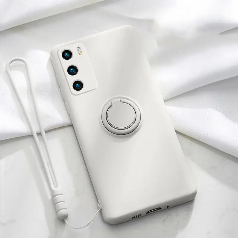 Silicone ring holder shell phone case