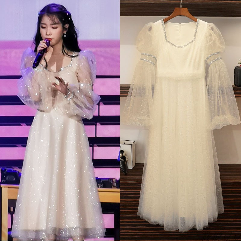 Mid-length dress with dress