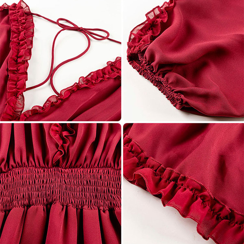 Agaric chiffon dress