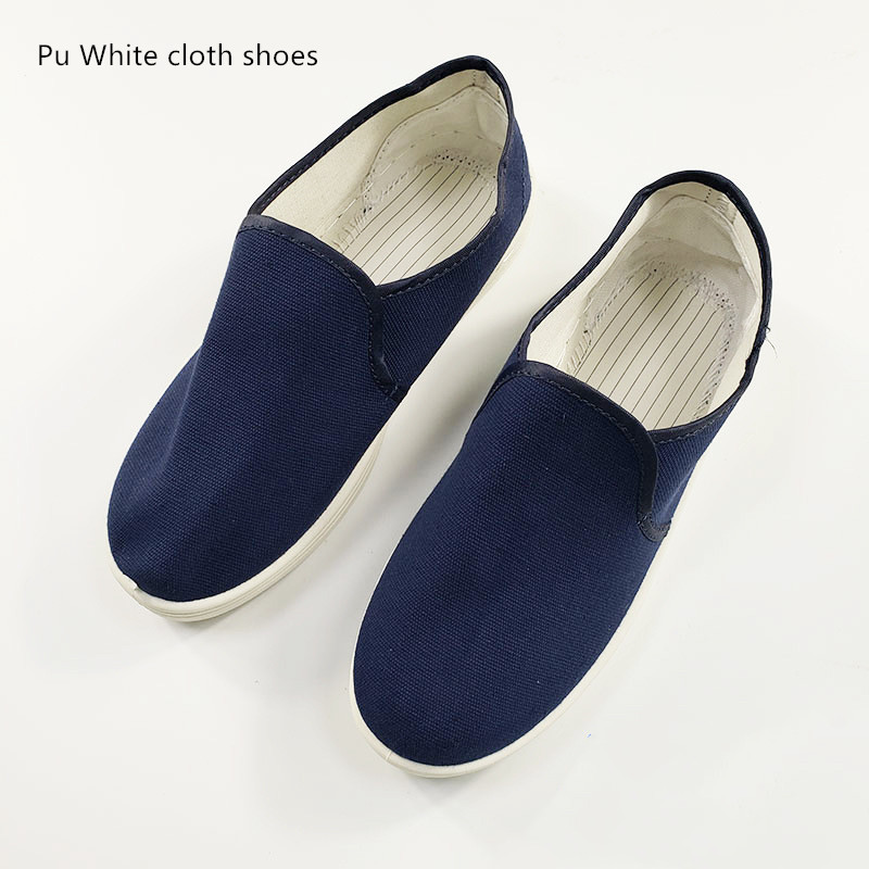 Pu White cloth shoes