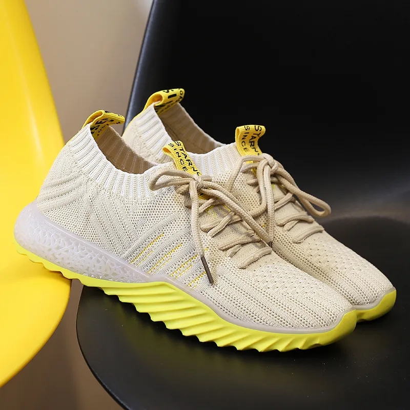 Flying woven casual sneakers - Beige