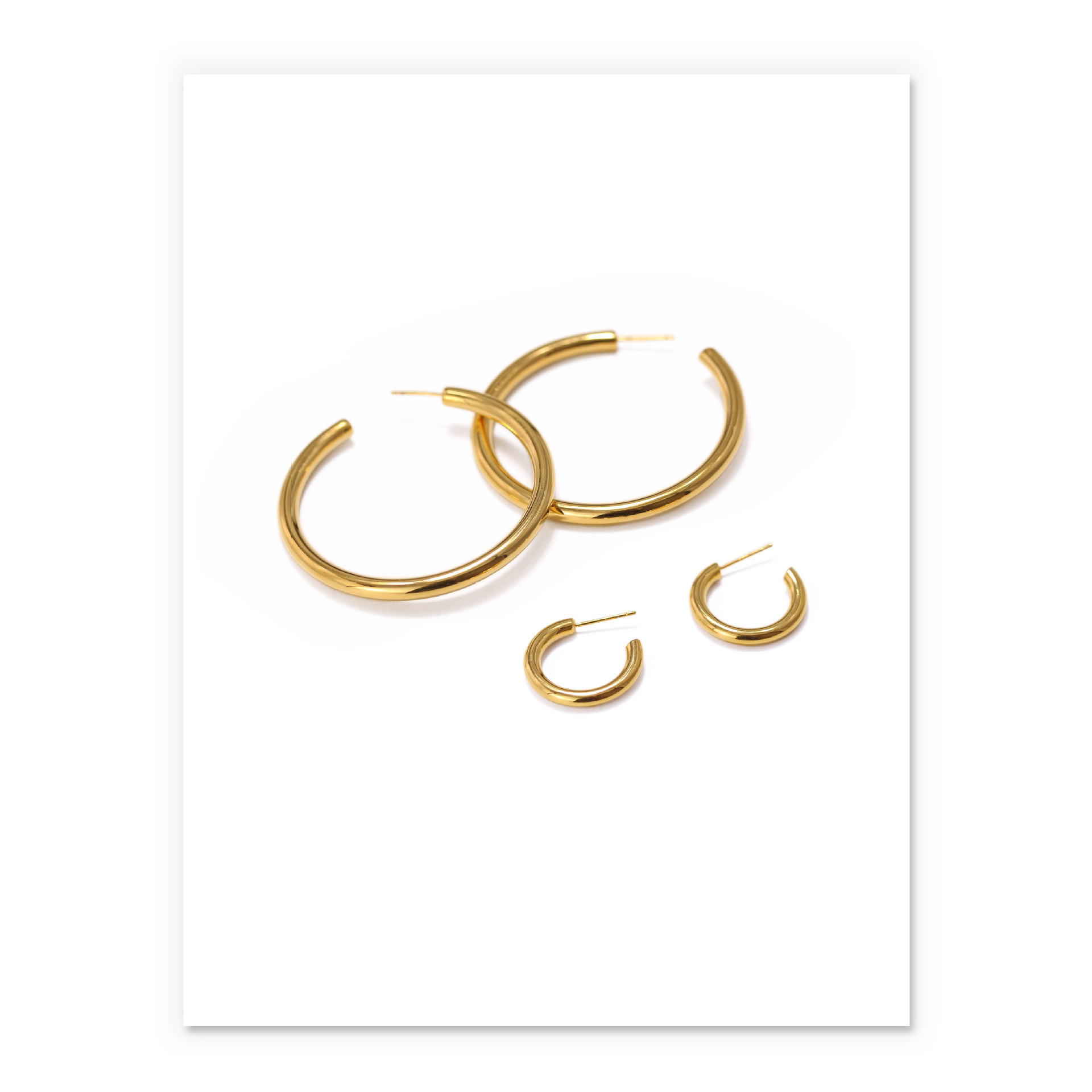Beauty Minimalist Circle Earrings