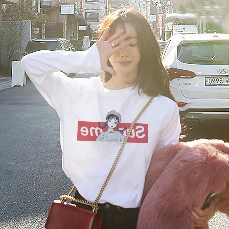 Long-sleeved autumn women's loose t-shirt