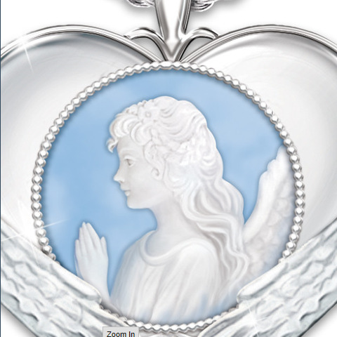 Angel prayer pendant