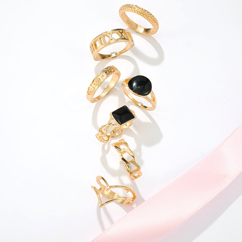 Hollow black oil drip ring set