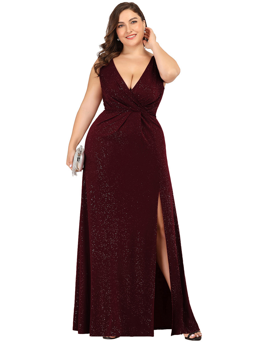 V-Neck Sleeveless Evening Dress, picture 5 of 5